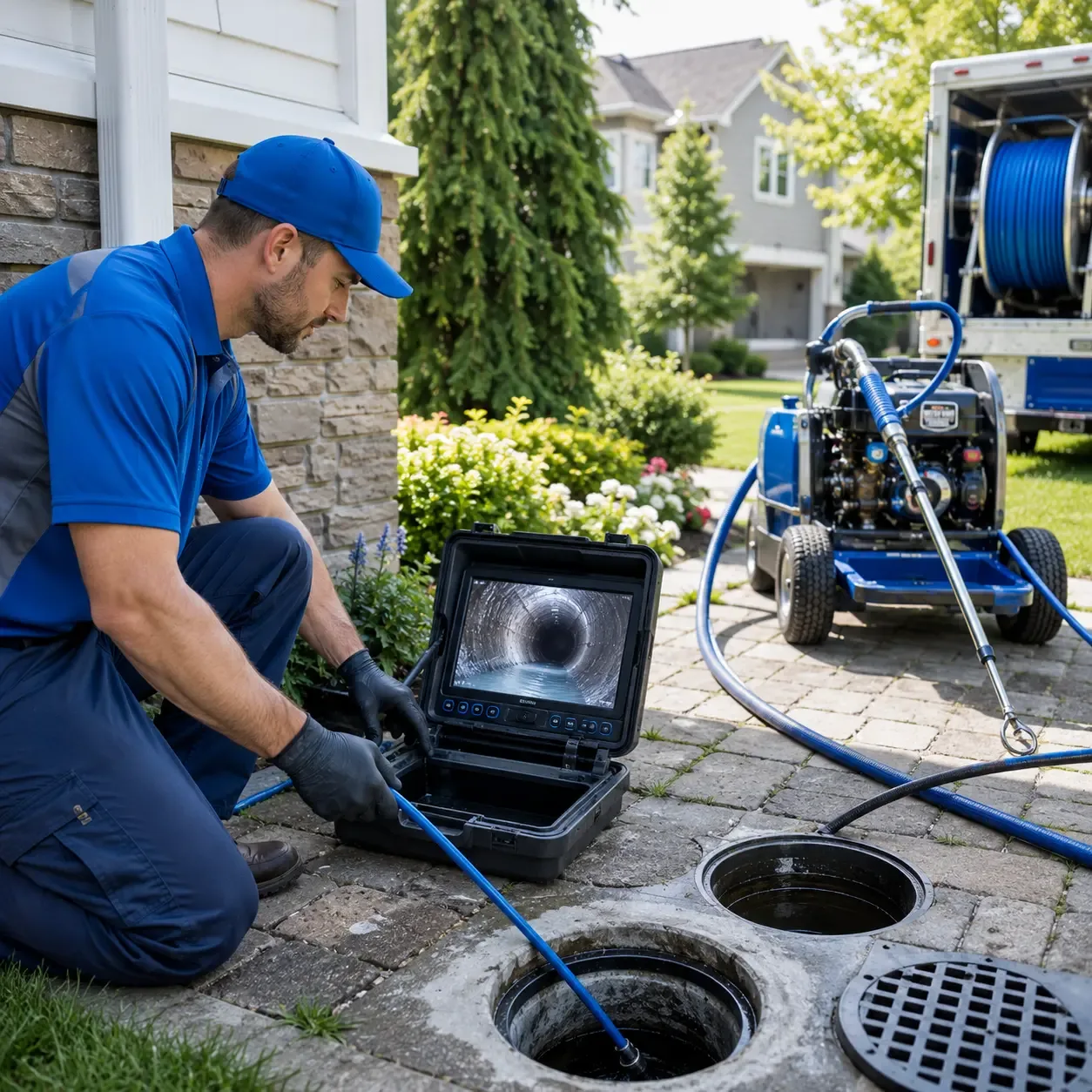 Outdoor drain cleaning professionals serving Blossom, TX