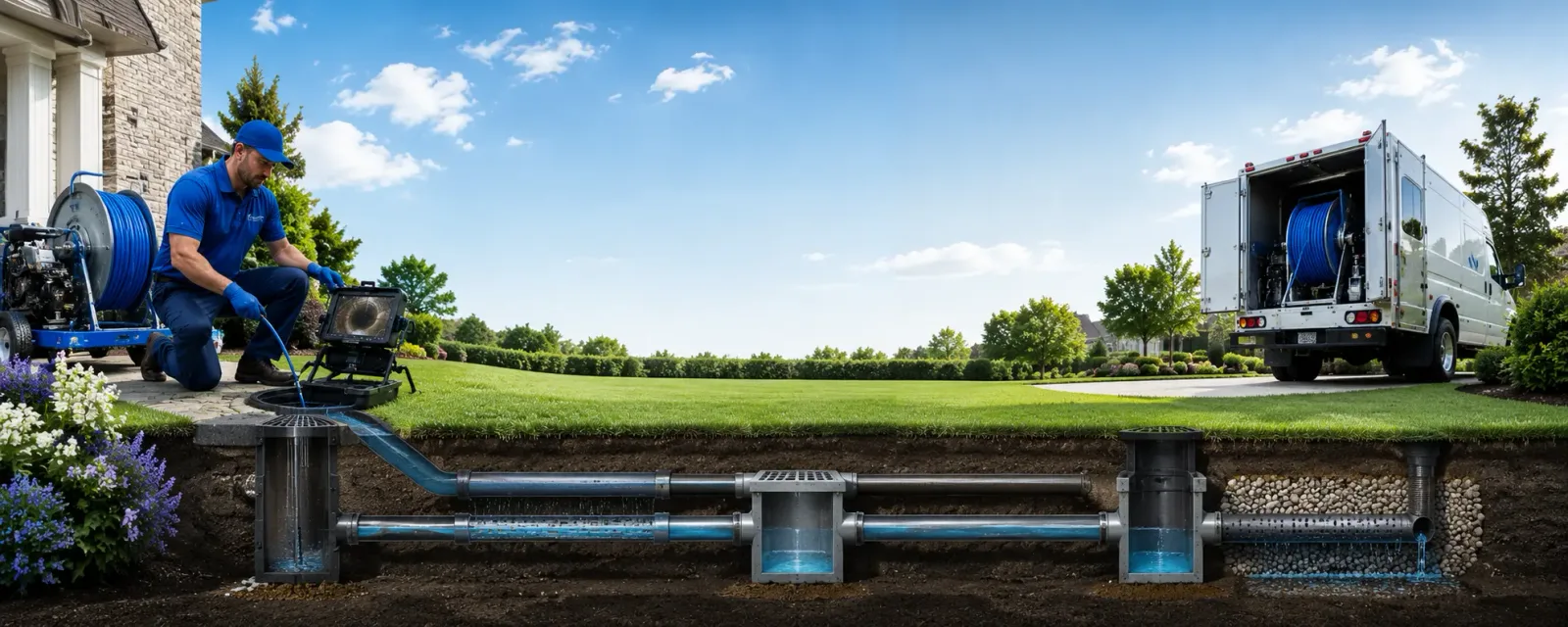 Outdoor drain cleaning information for Blossom, TX